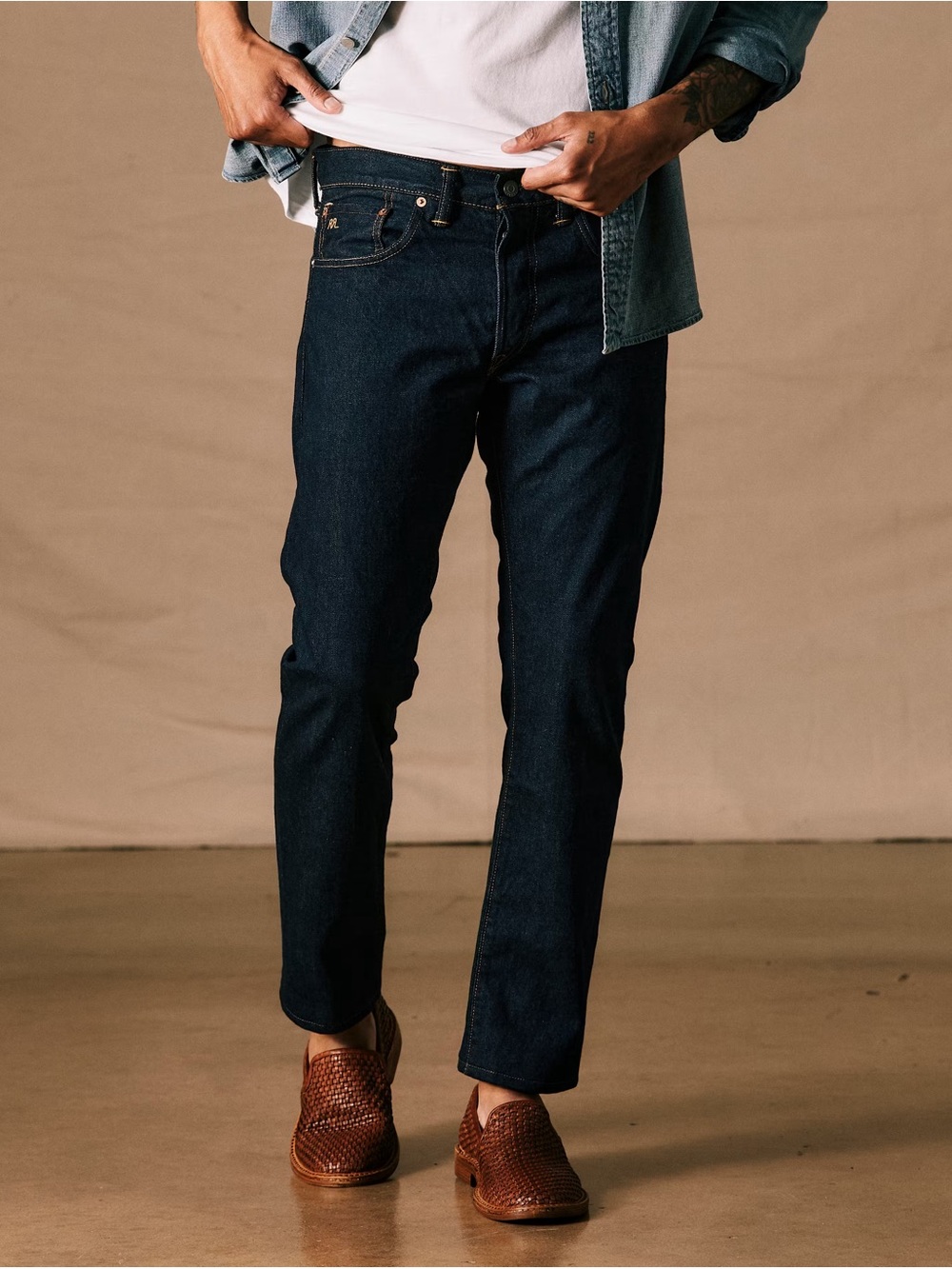 Ralph Lauren Double RL Indigo Slim Straight Jeans